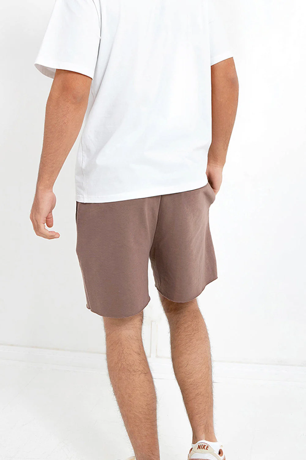 Short barcode bords francs Marron foncé - Image 4