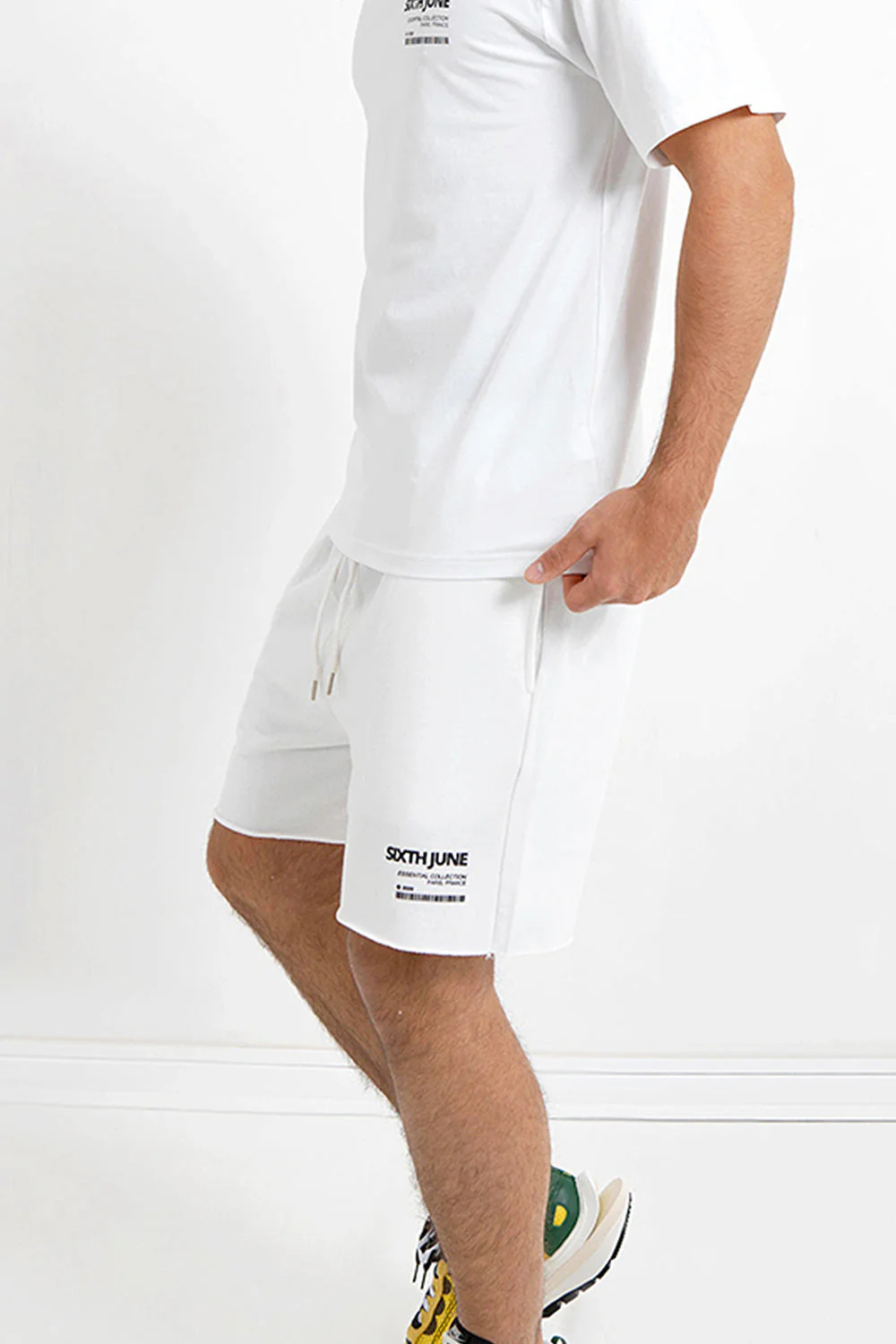 Short barcode bords francs Blanc - Image 4