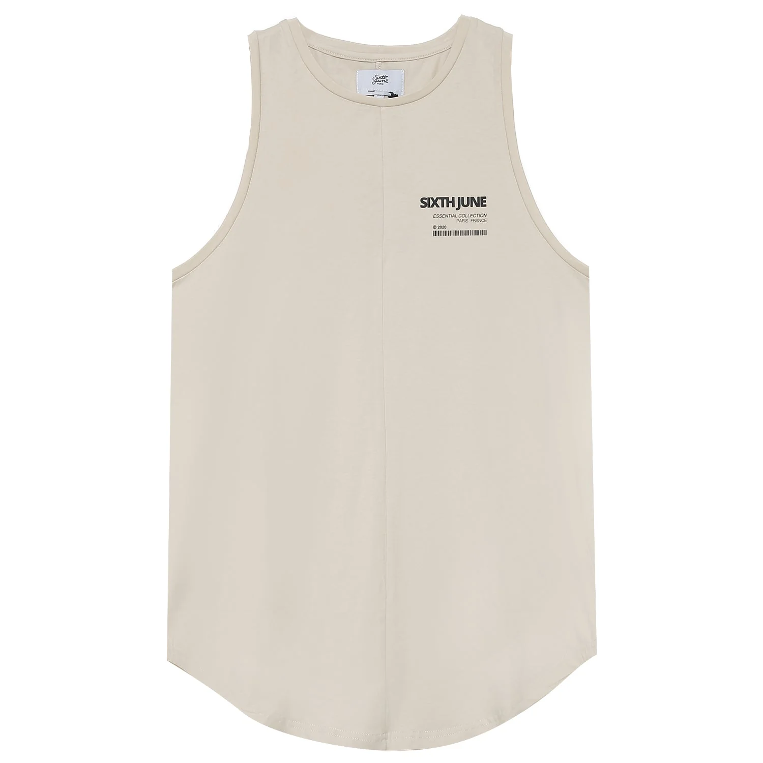 Débardeur barcode Beige - Image 6