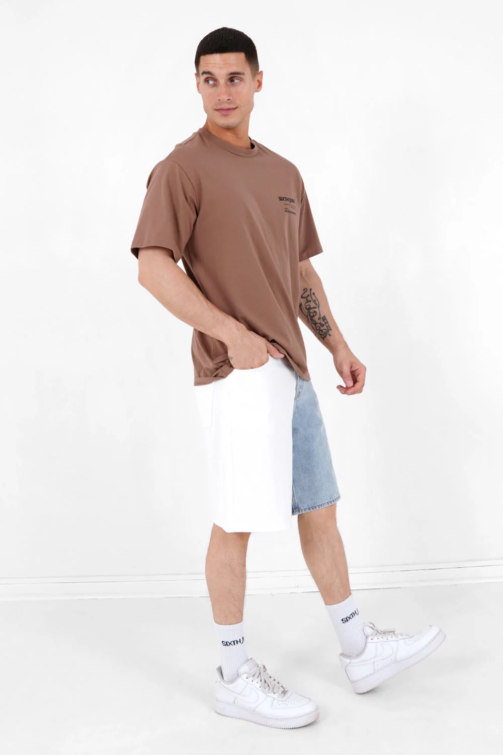 T-shirt barcode Marron - Image 2