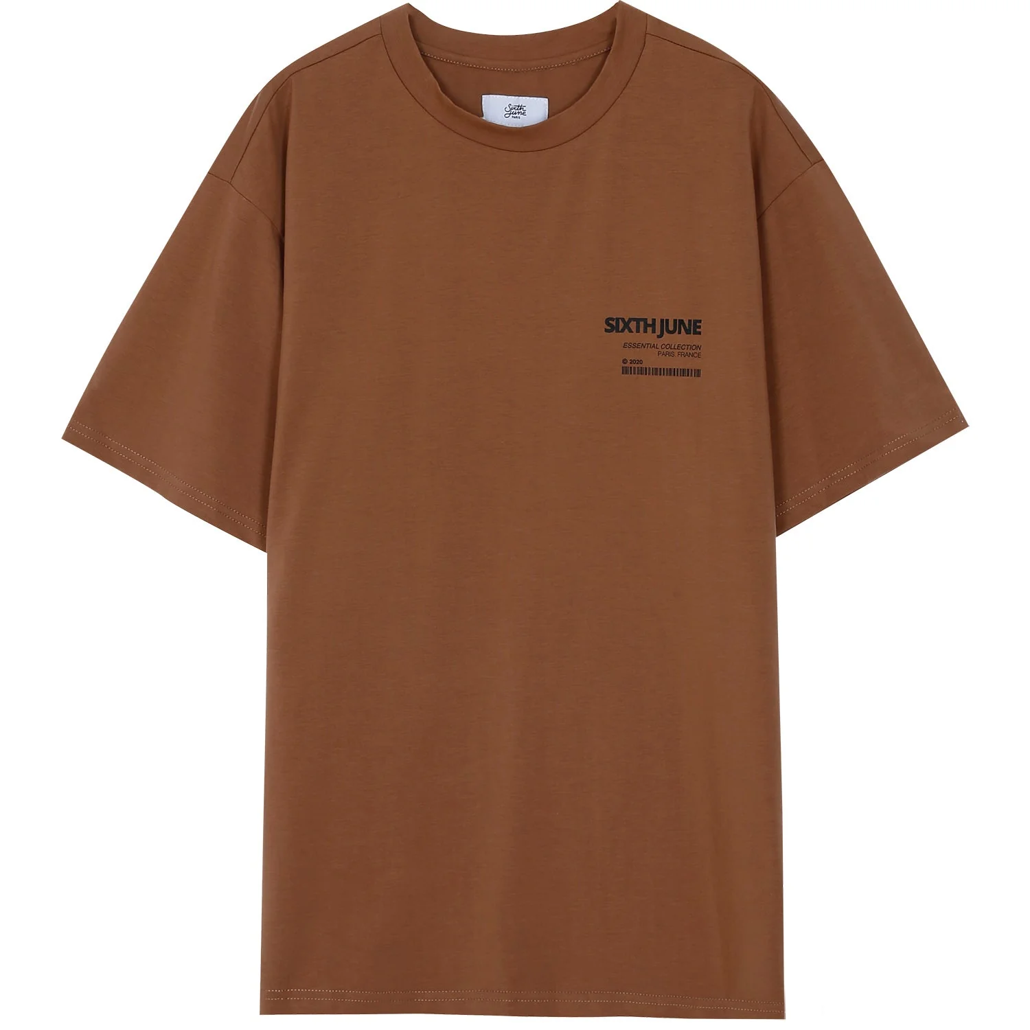 T-shirt barcode Marron - Image 6