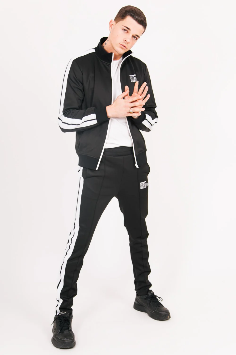 Bas survêtement trackpant noir - Image 2