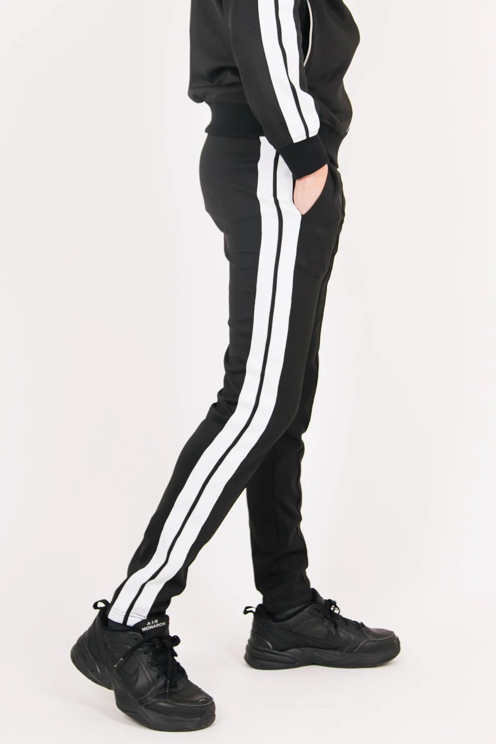 Bas survêtement trackpant noir - Image 3