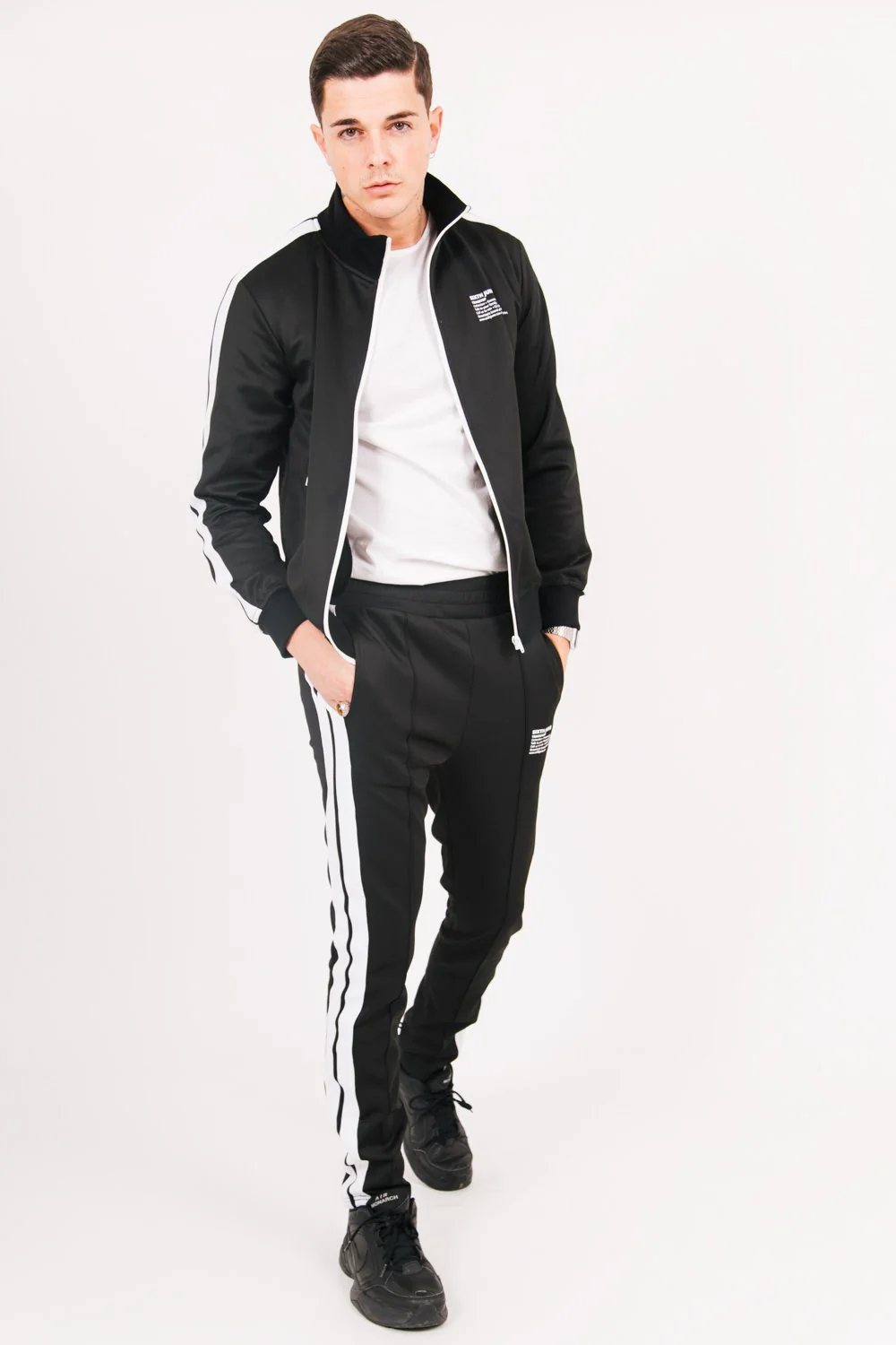 Bas survêtement trackpant noir - Image 4