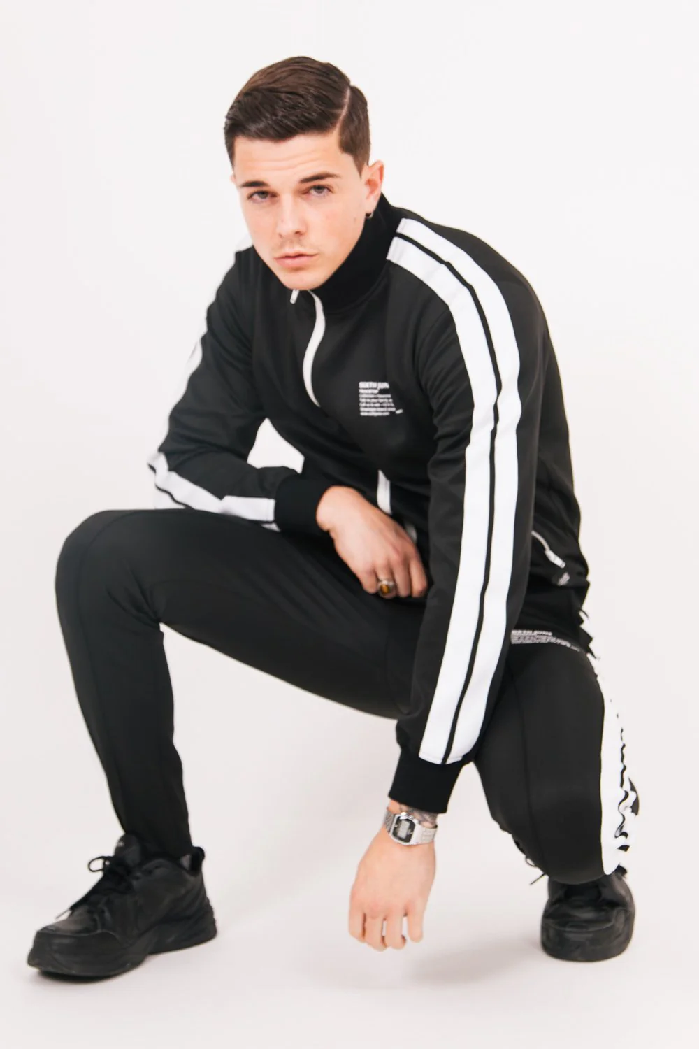 Bas survêtement trackpant noir - Image 5