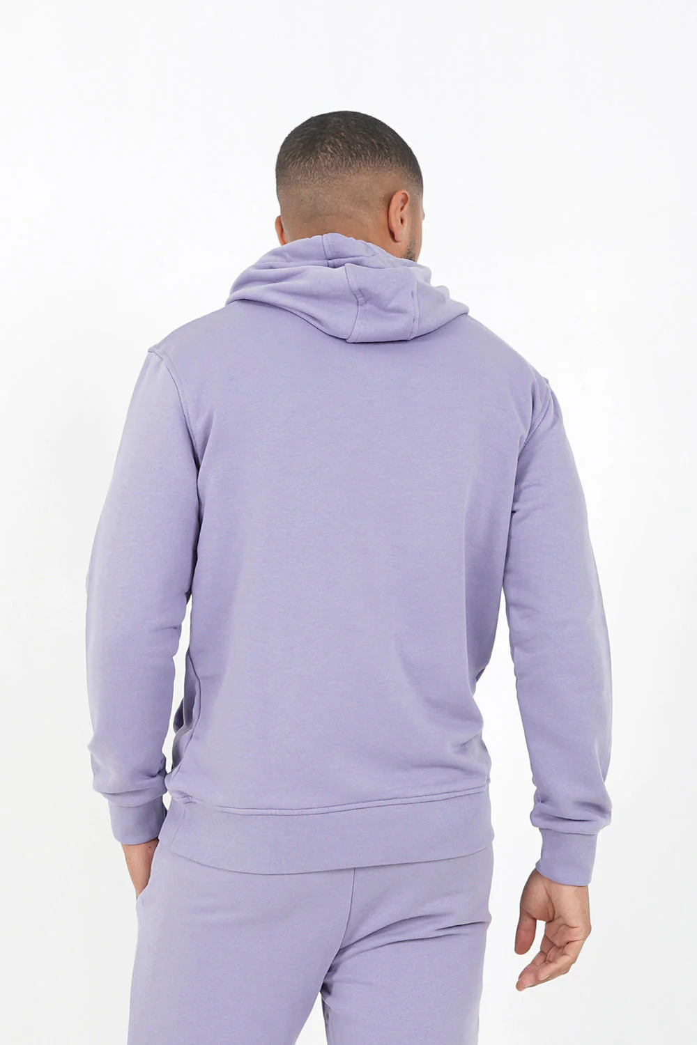 Sweatshirt capuche logo brodé Violet - Image 5