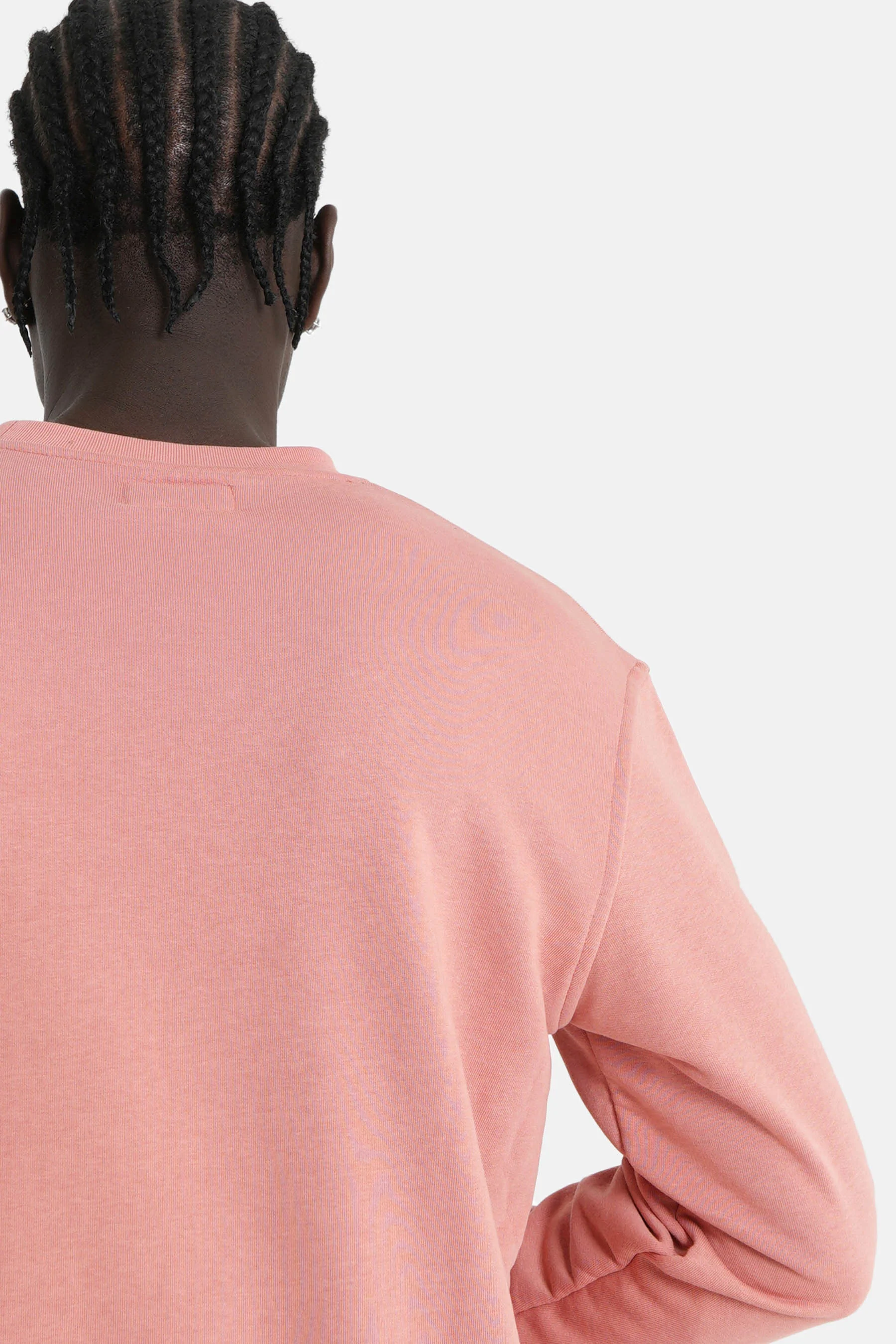 Sweatshirt soft logo brodé Rose clair - Image 3