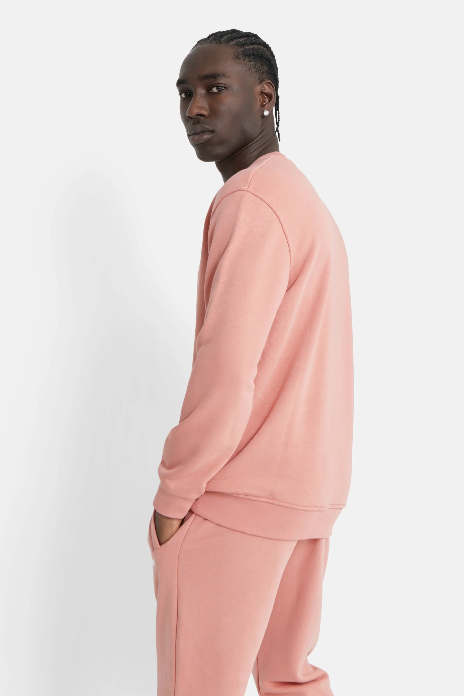 Sweatshirt soft logo brodé Rose clair - Image 4