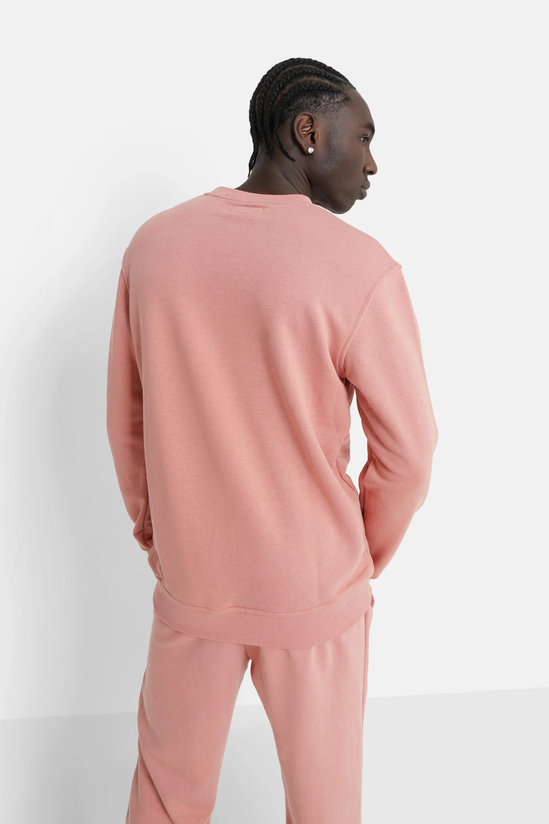 Sweatshirt soft logo brodé Rose clair - Image 5
