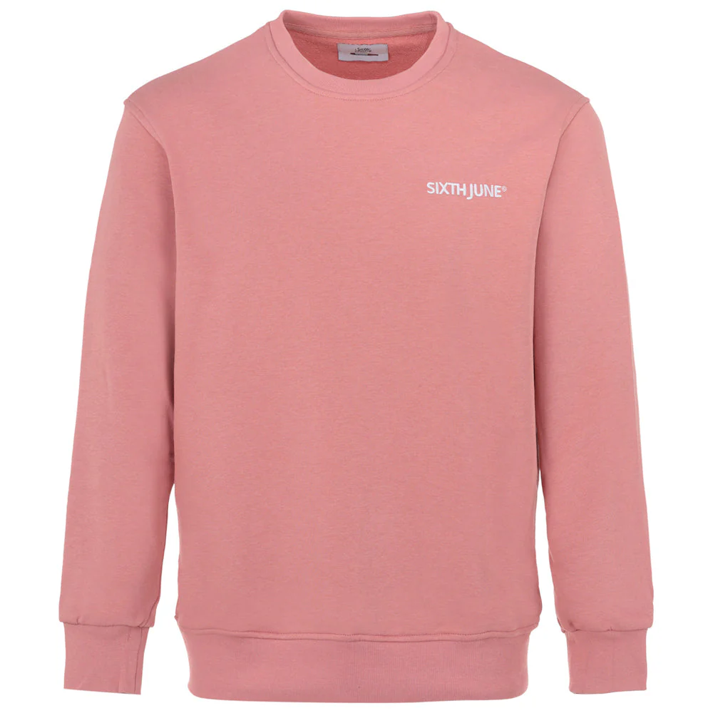 Sweatshirt soft logo brodé Rose clair - Image 8