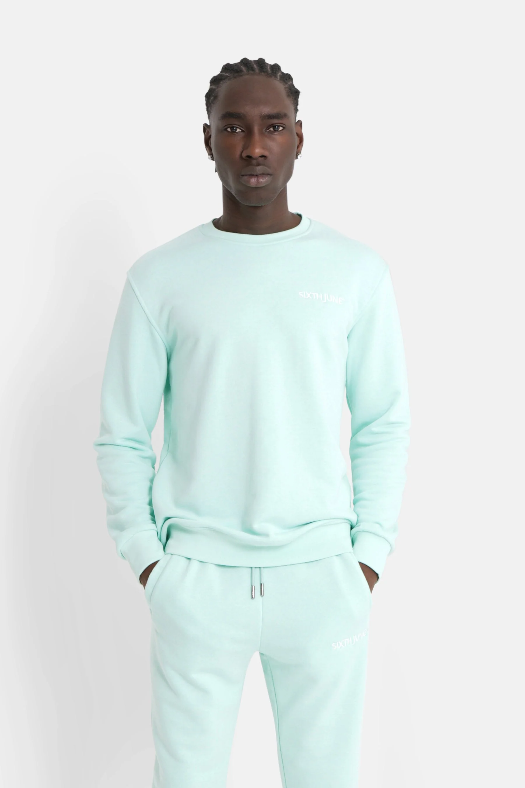 Sweatshirt soft logo brodé Vert