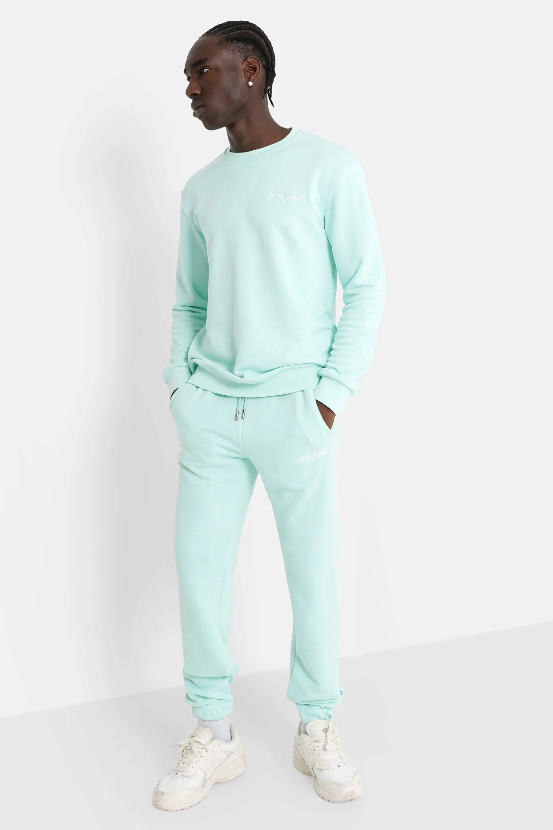 Sweatshirt soft logo brodé Vert - Image 2