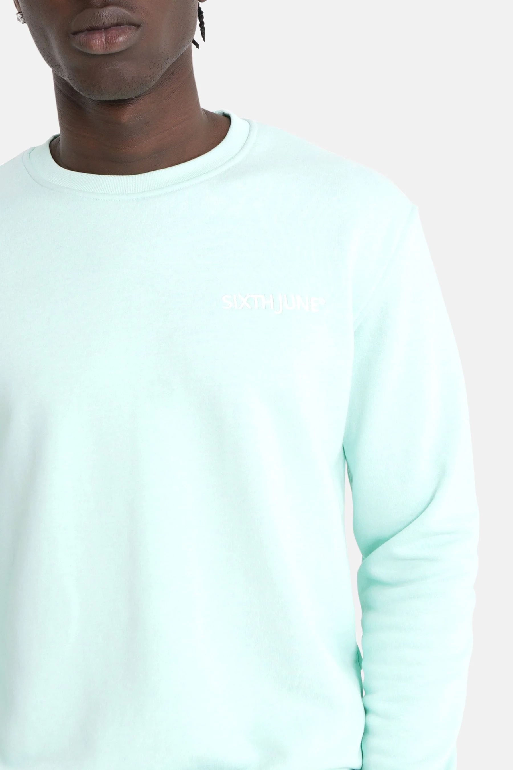 Sweatshirt soft logo brodé Vert - Image 3