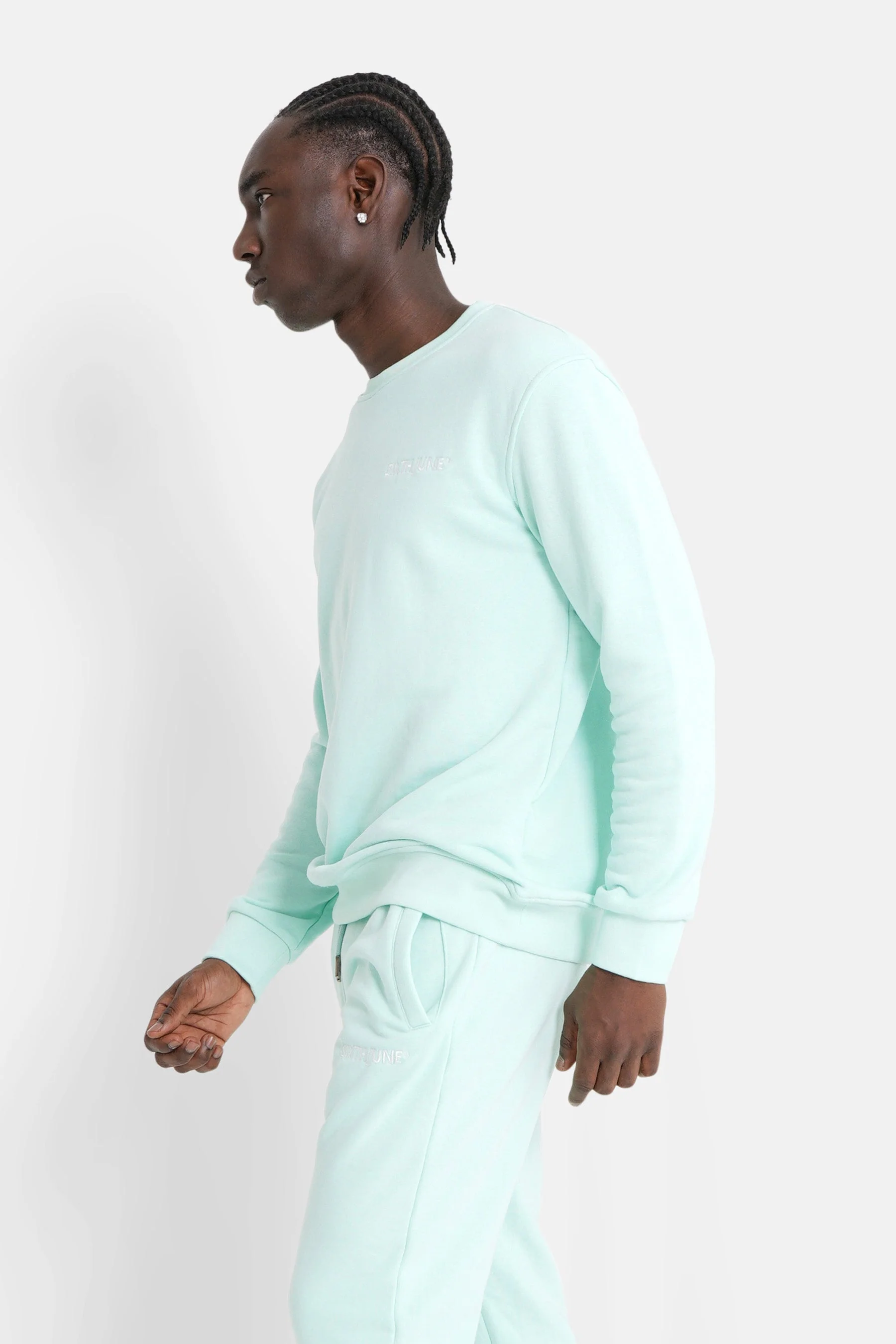 Sweatshirt soft logo brodé Vert - Image 4