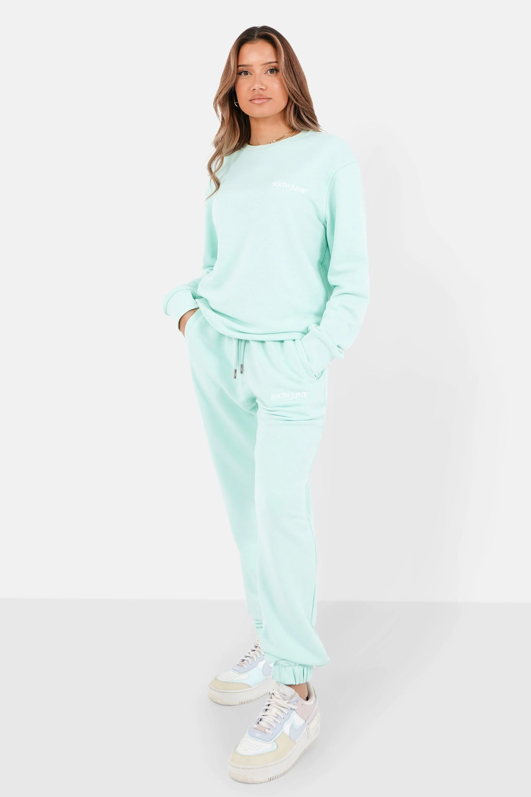 Sweatshirt soft logo brodé Vert - Image 6