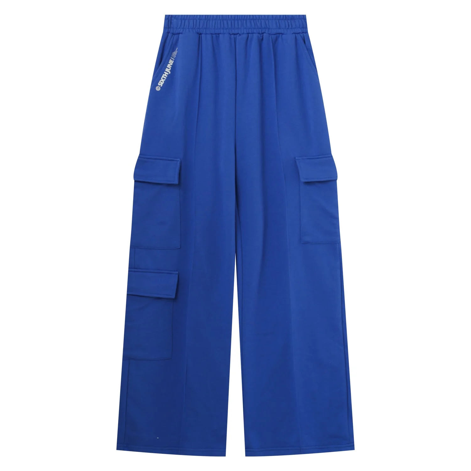 Pantalon molletonné loose cargo Bleu - Image 6