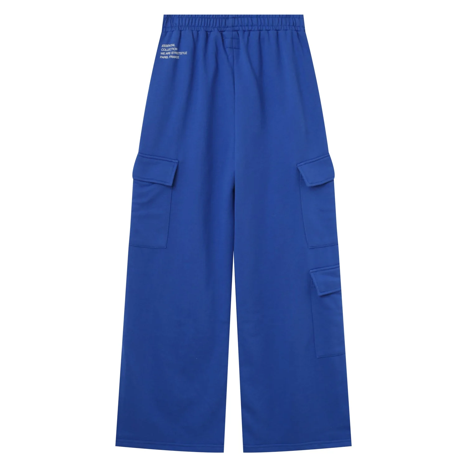 Pantalon molletonné loose cargo Bleu - Image 7