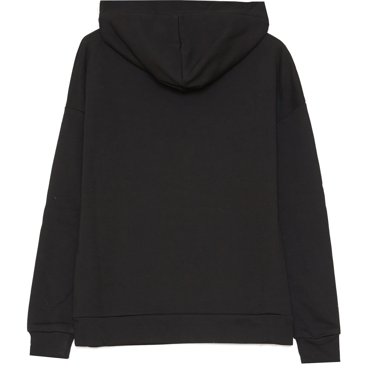 Sweat capuche logo imprimé noir - Image 6