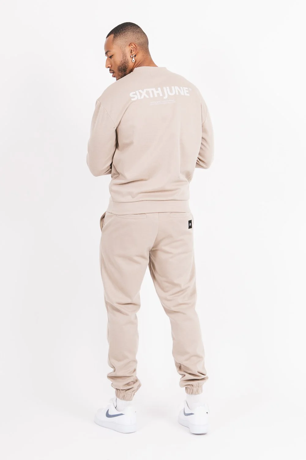 Sweat basique logo Beige - Image 2