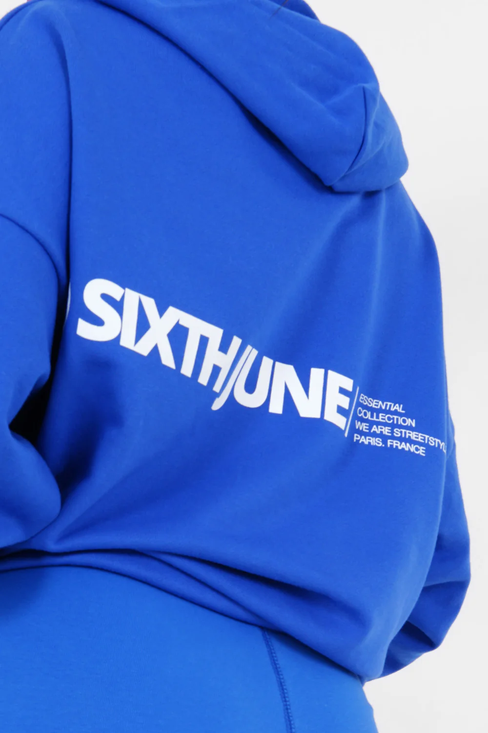 Sweat capuche oversize Bleu - Image 3