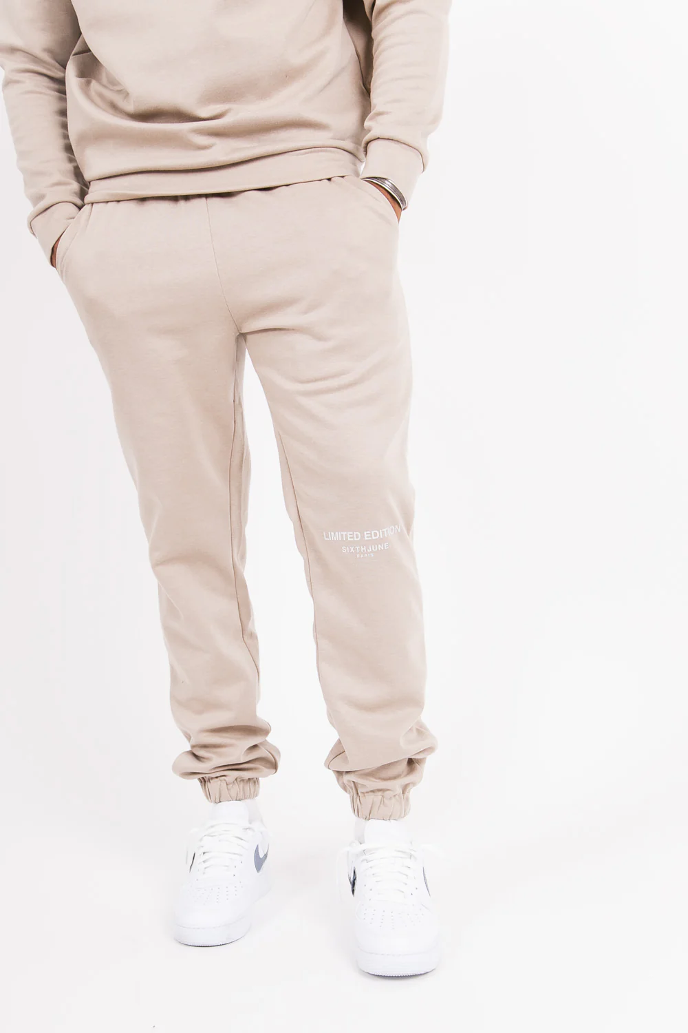 Jogging basique limited edition beige - Image 2