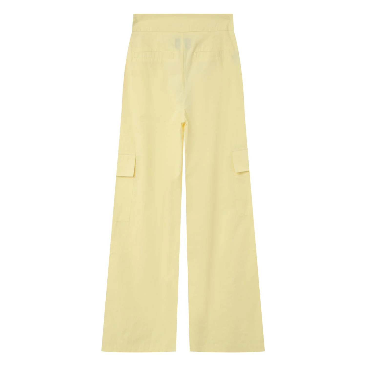 Pantalon jambes larges logo Jaune - Image 8