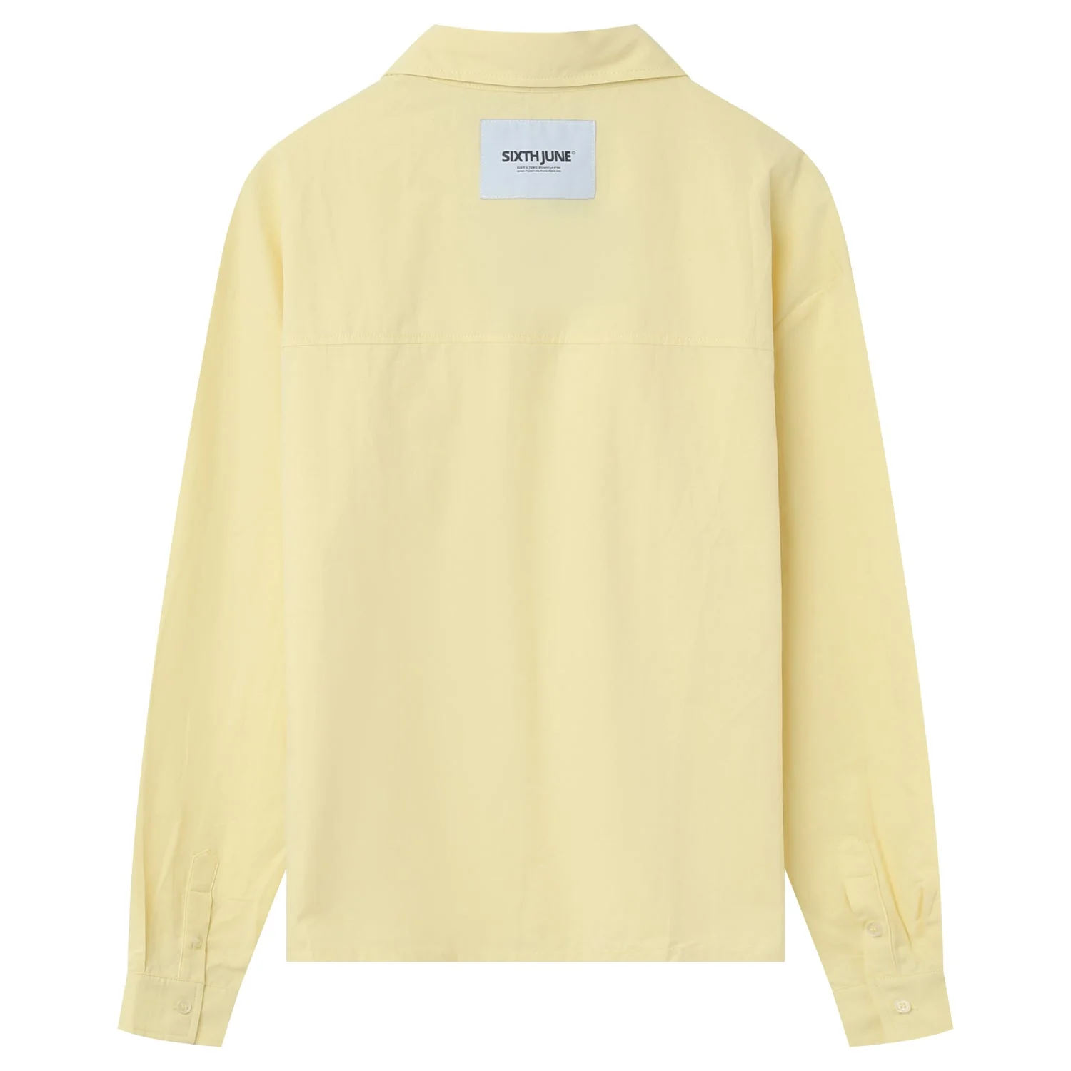 Chemise manches longues jaune - Image 8
