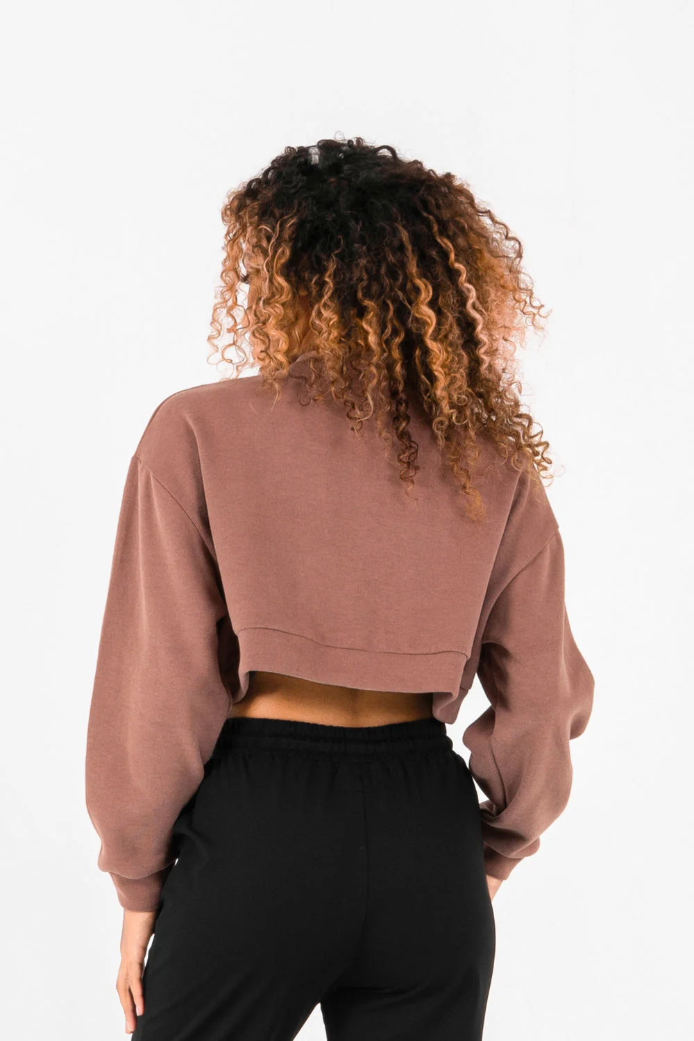 Sweatshirt signature molletonnée Beige foncé - Image 5