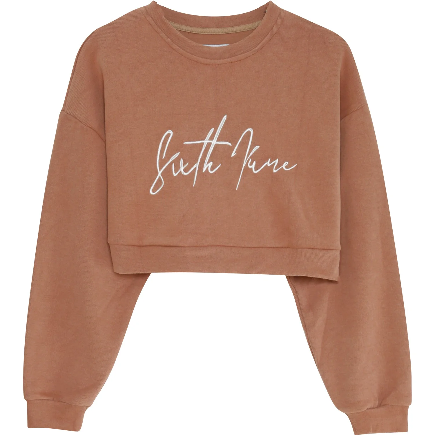 Sweatshirt signature molletonnée Beige foncé - Image 6
