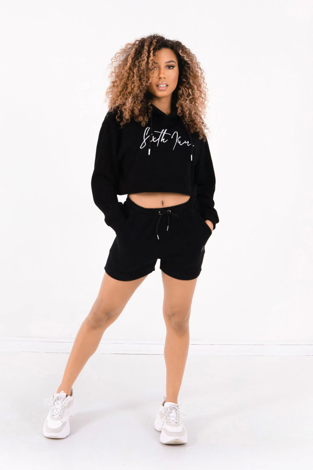 Sweatshirt capuche molletonné Noir - Image 2