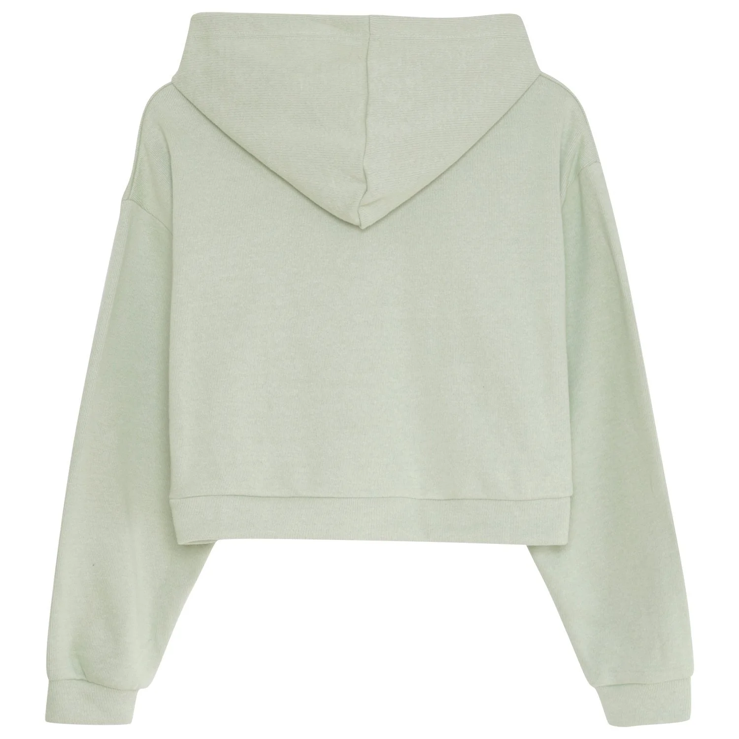 Sweatshirt capuche molletonné Vert clair - Image 7