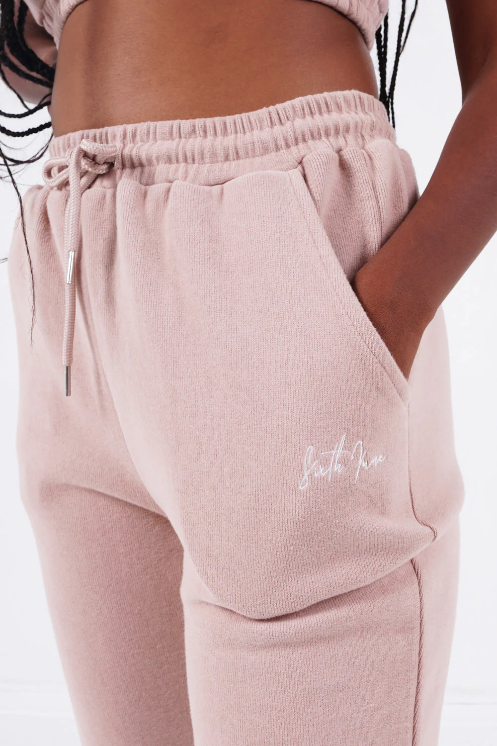 Jogging signature molletonnée Beige clair - Image 3