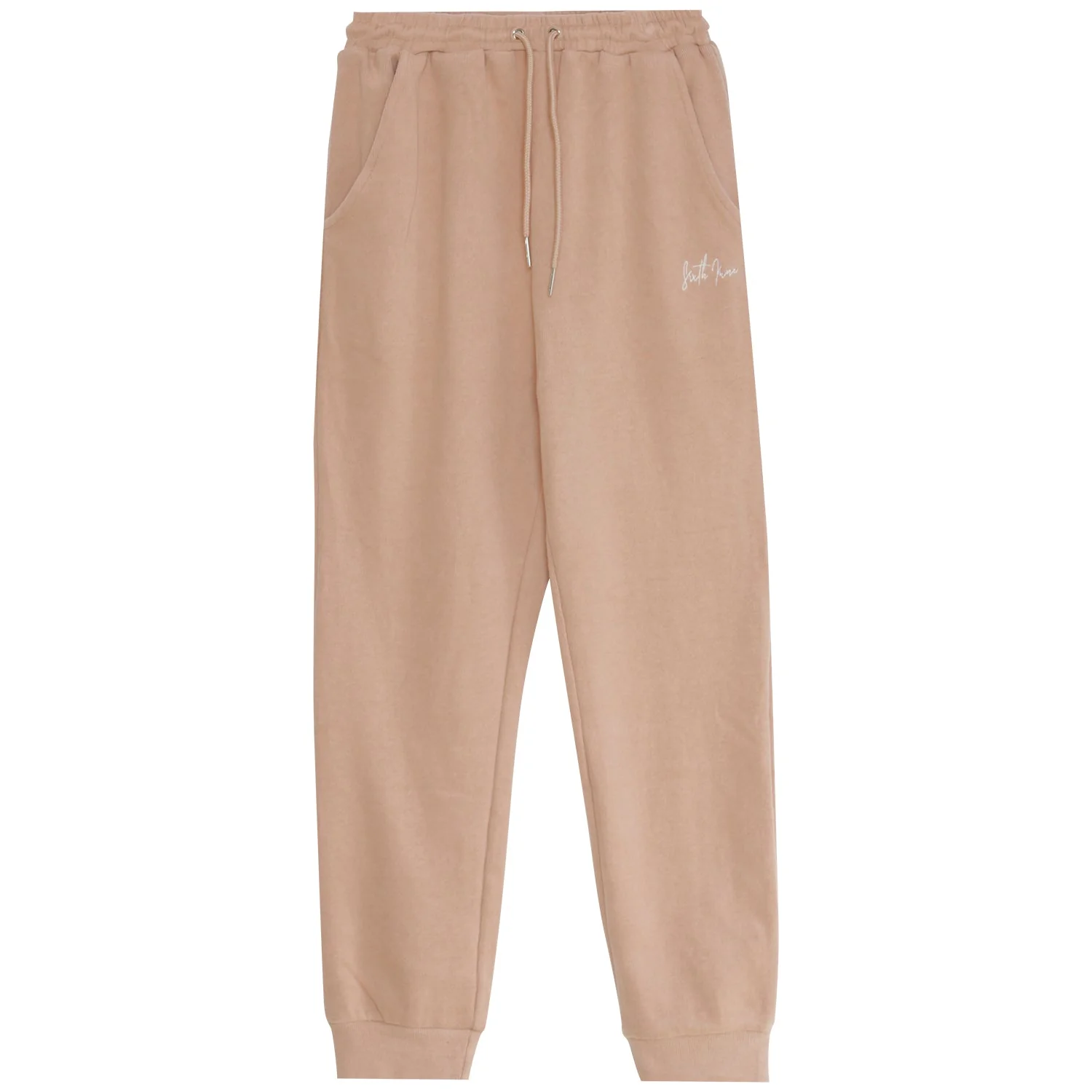 Jogging signature molletonnée Beige clair - Image 5