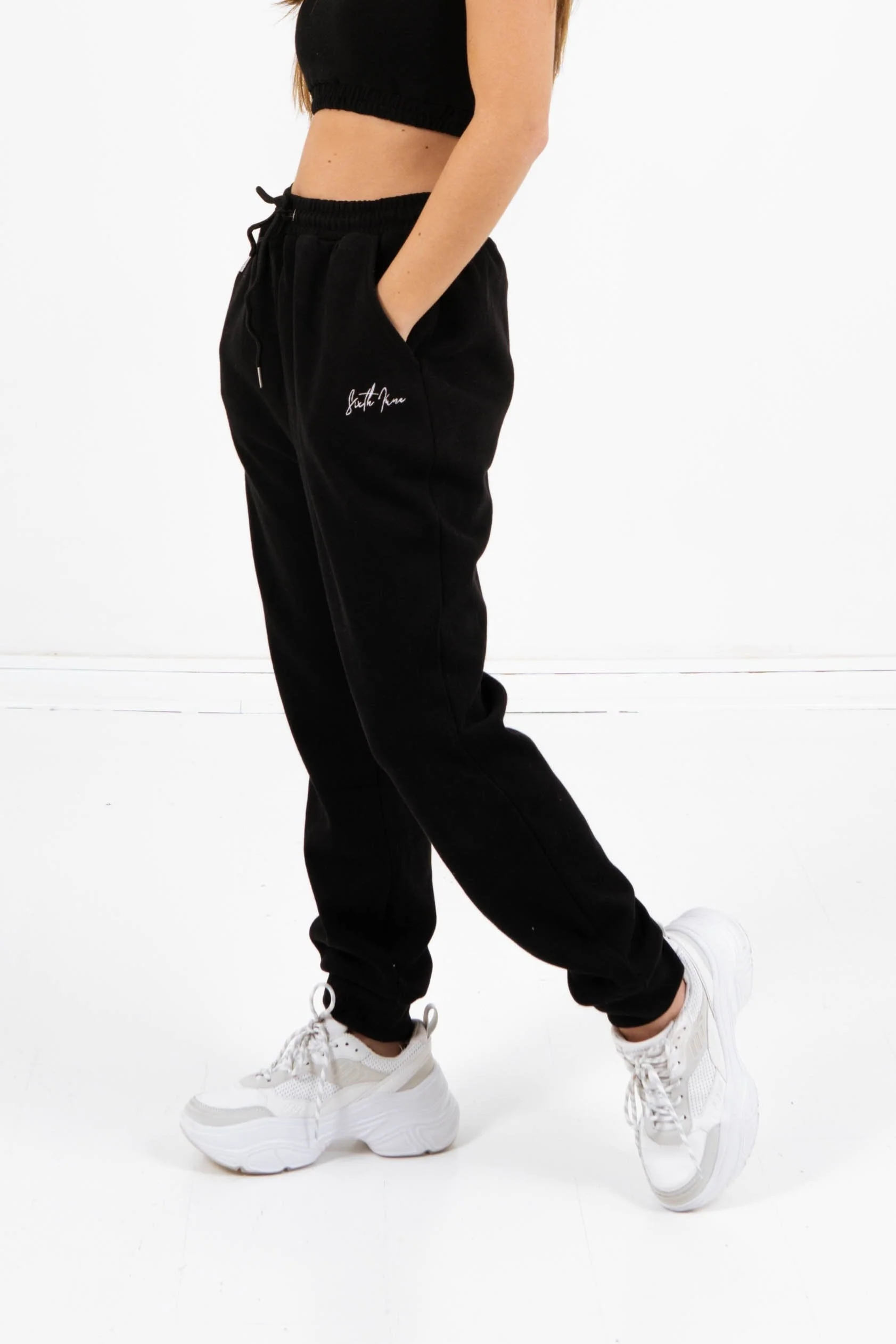 Jogging signature molletonné Noir - Image 3