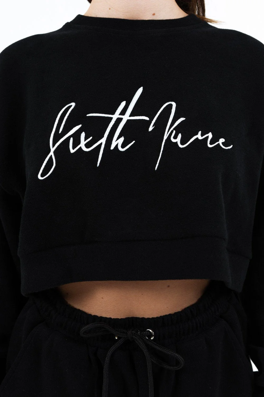 Sweatshirt signature molletonné noir - Image 3