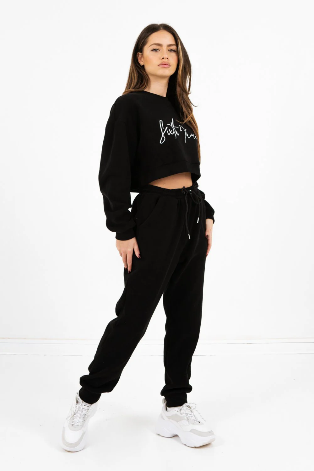 Sweatshirt signature molletonné noir - Image 6