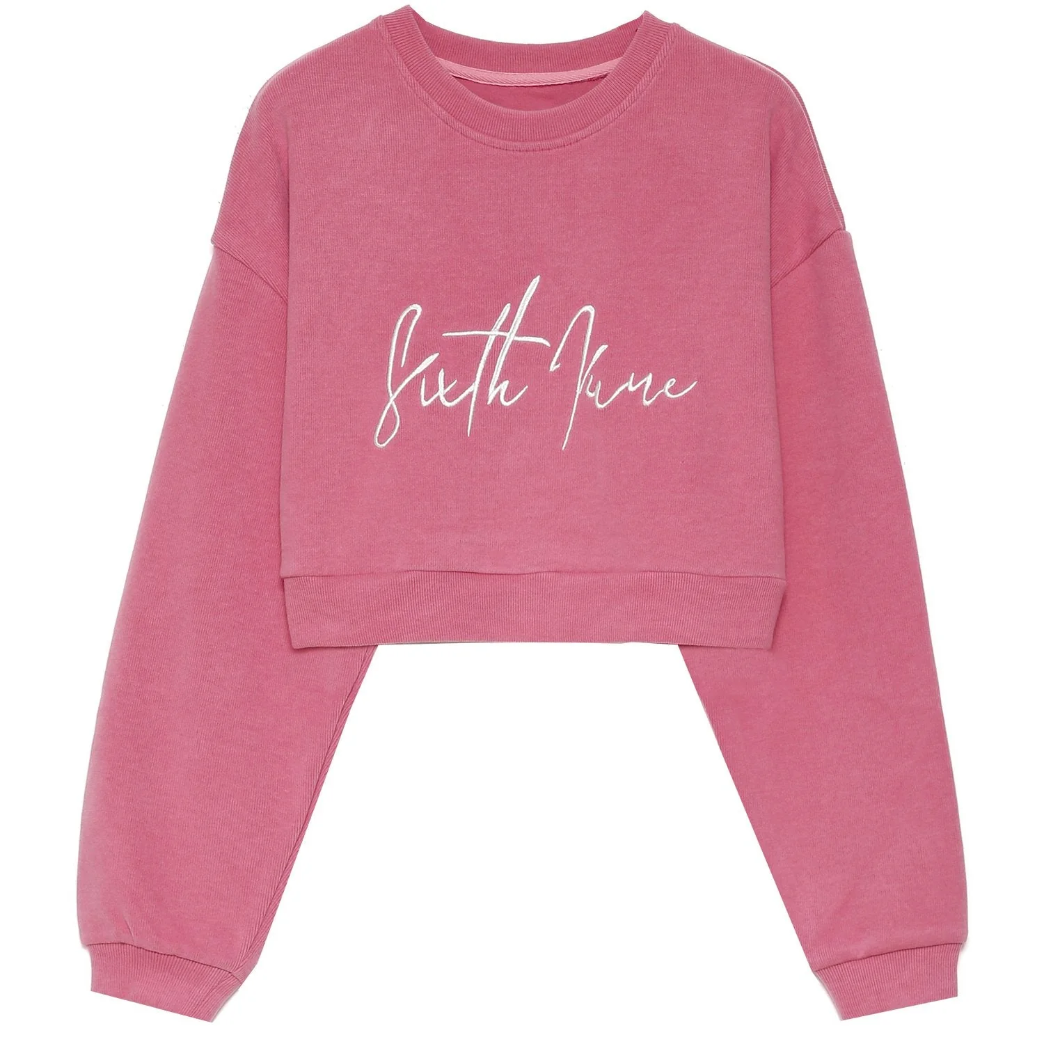 Sweatshirt signature molletonné Rose - Image 2