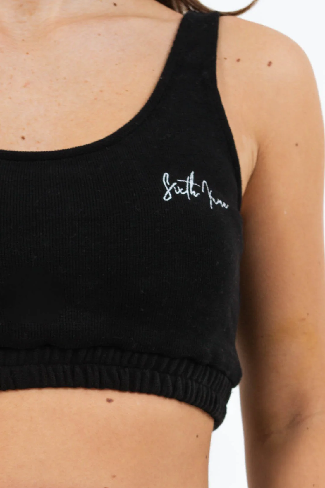 Brassière signature molletonné Noir - Image 3