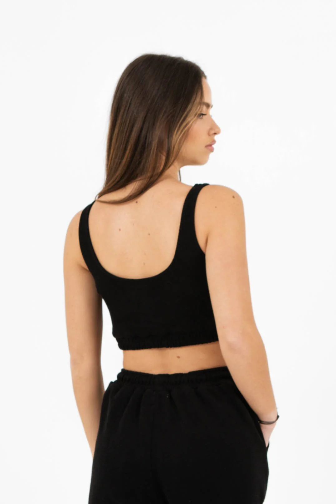 Brassière signature molletonné Noir - Image 5