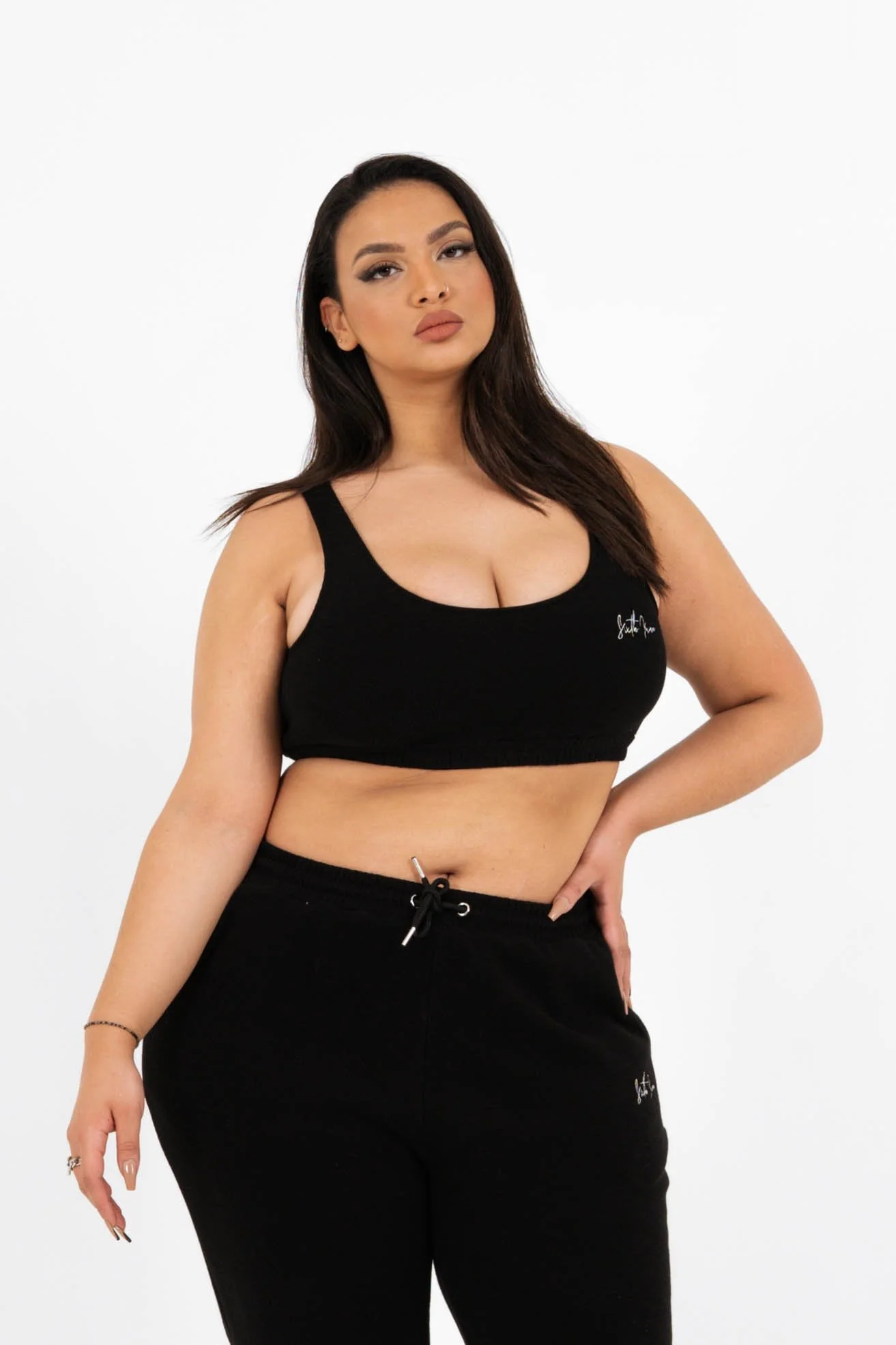 Brassière signature molletonné Noir - Image 8