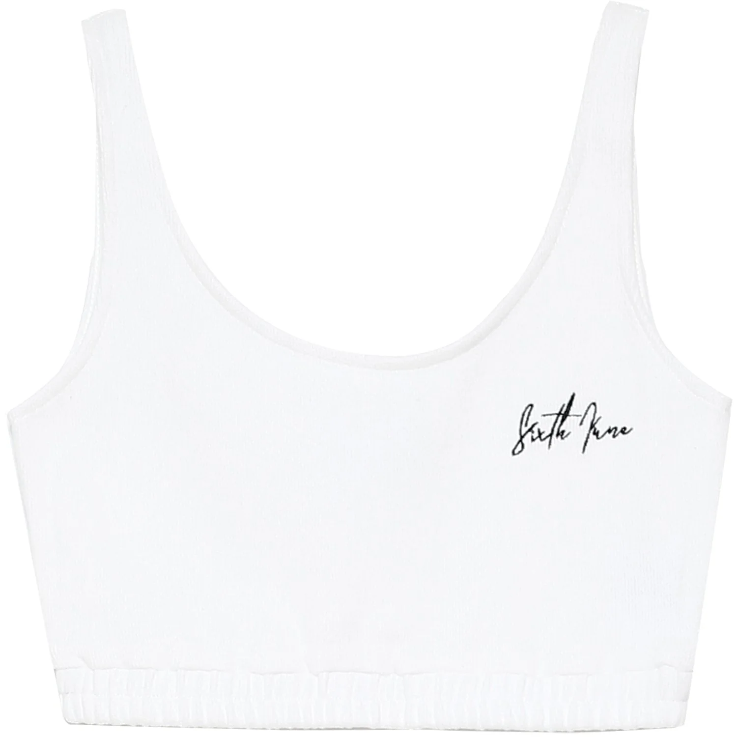 Brassière signature molletonné blanc - Image 2