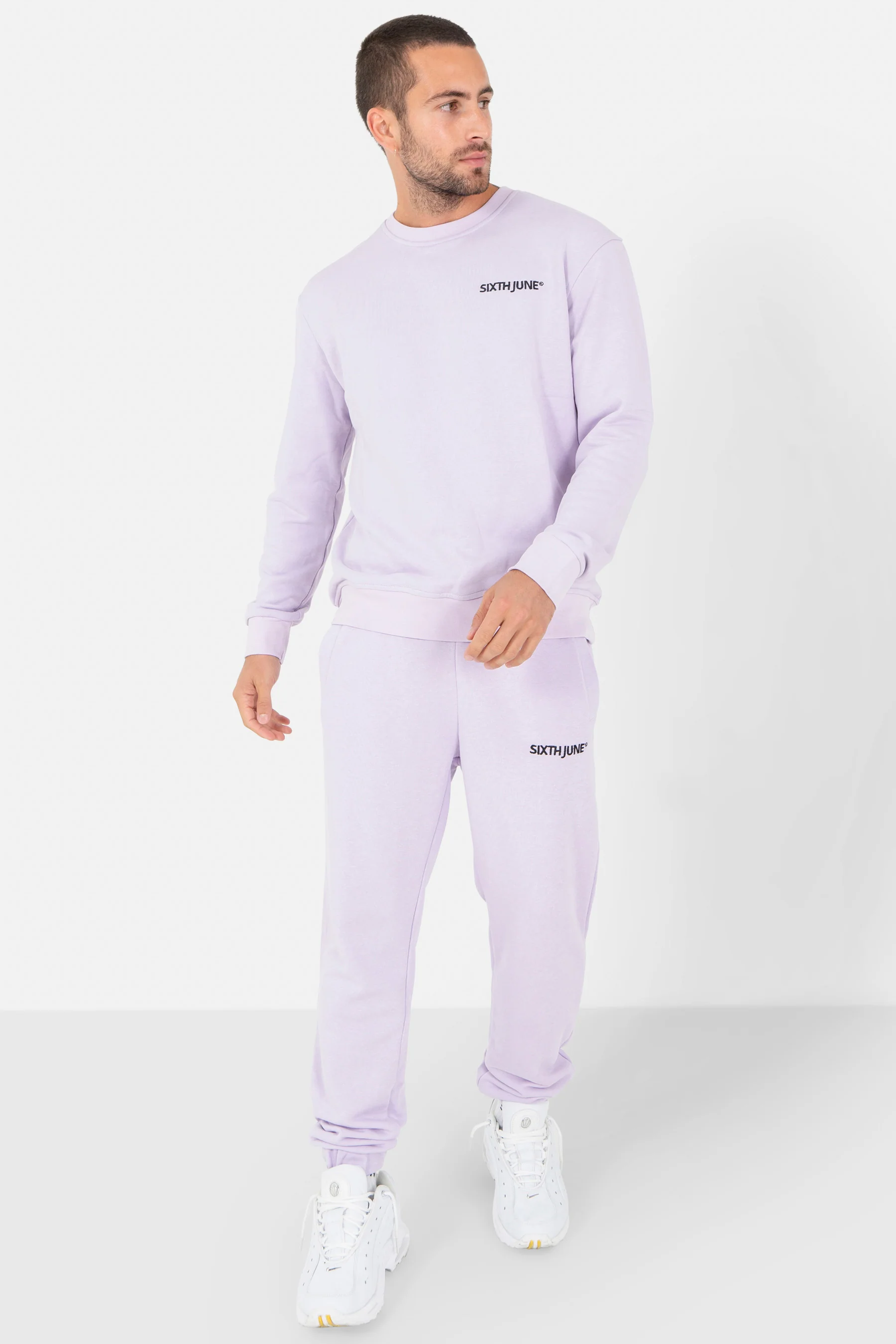 Sweatshirt soft logo brodé Violet - Image 2