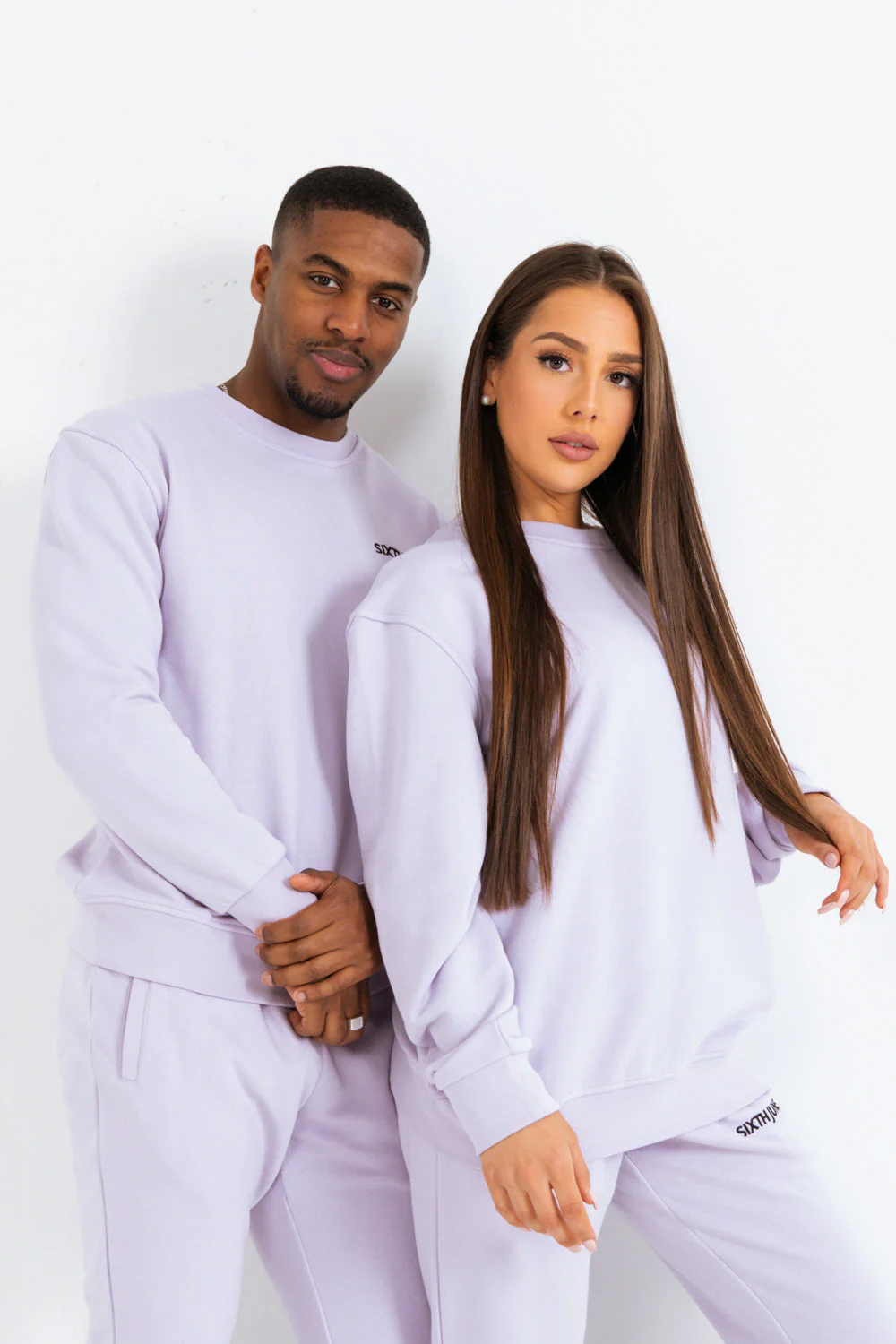 Sweatshirt soft logo brodé Violet - Image 7