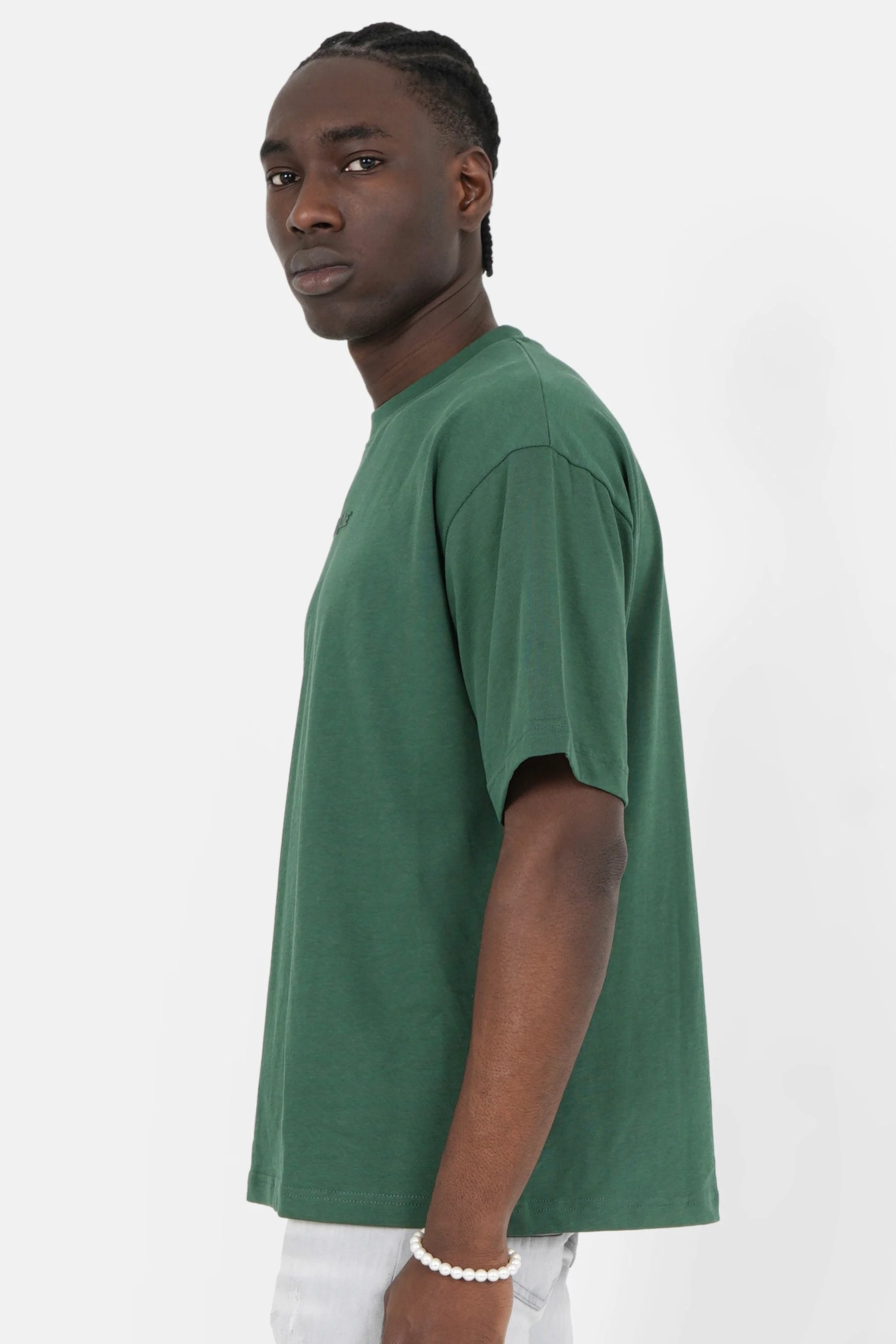 T-shirt logo gomme Vert foncé - Image 4