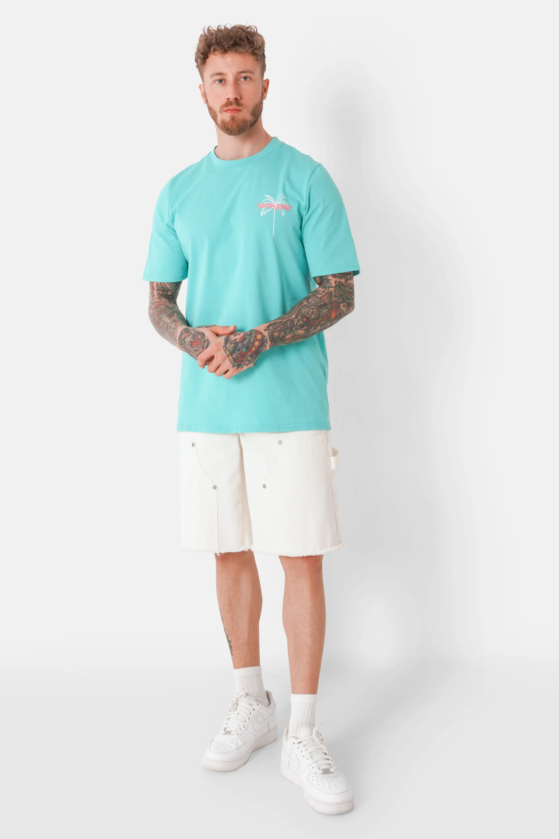 T-shirt print plage Bleu - Image 2