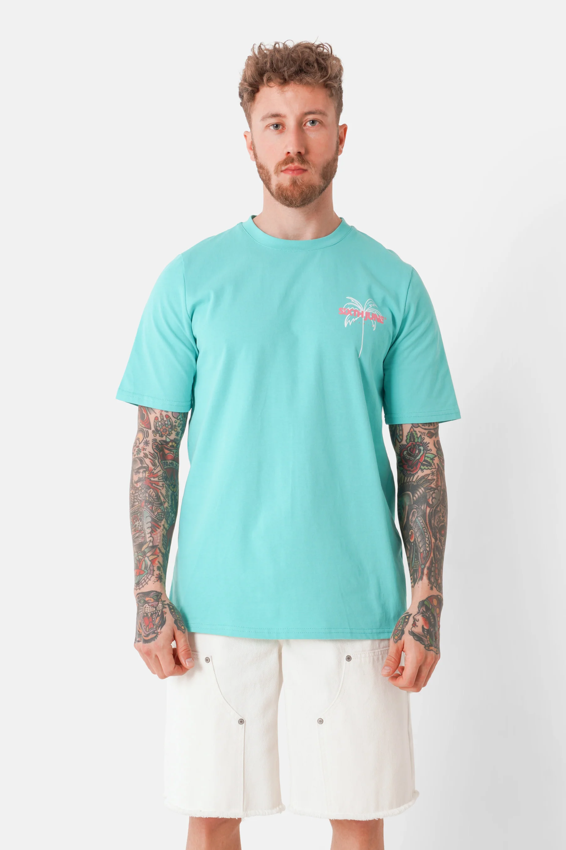 T-shirt print plage Bleu - Image 5