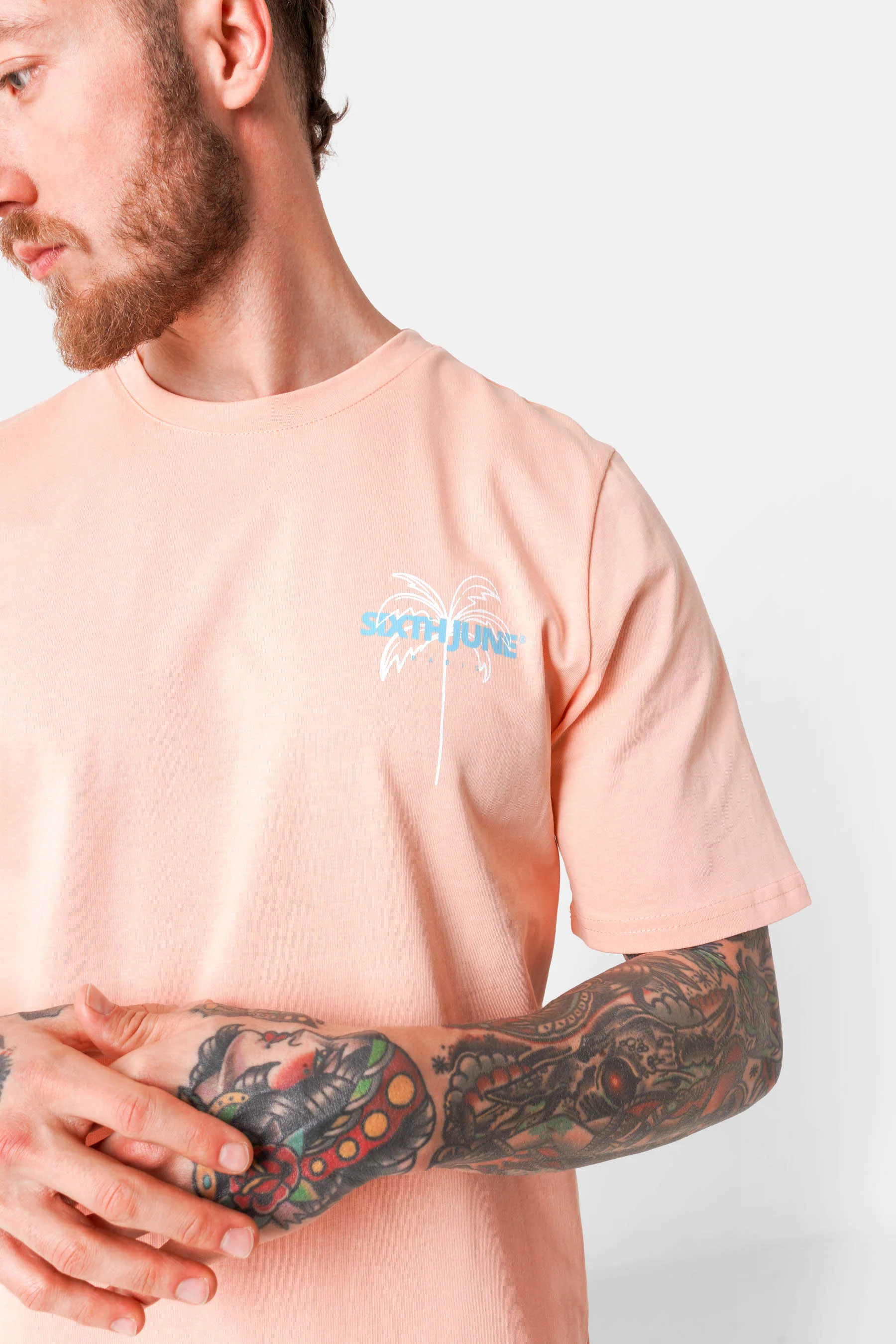 T-shirt print plage Orange - Image 3