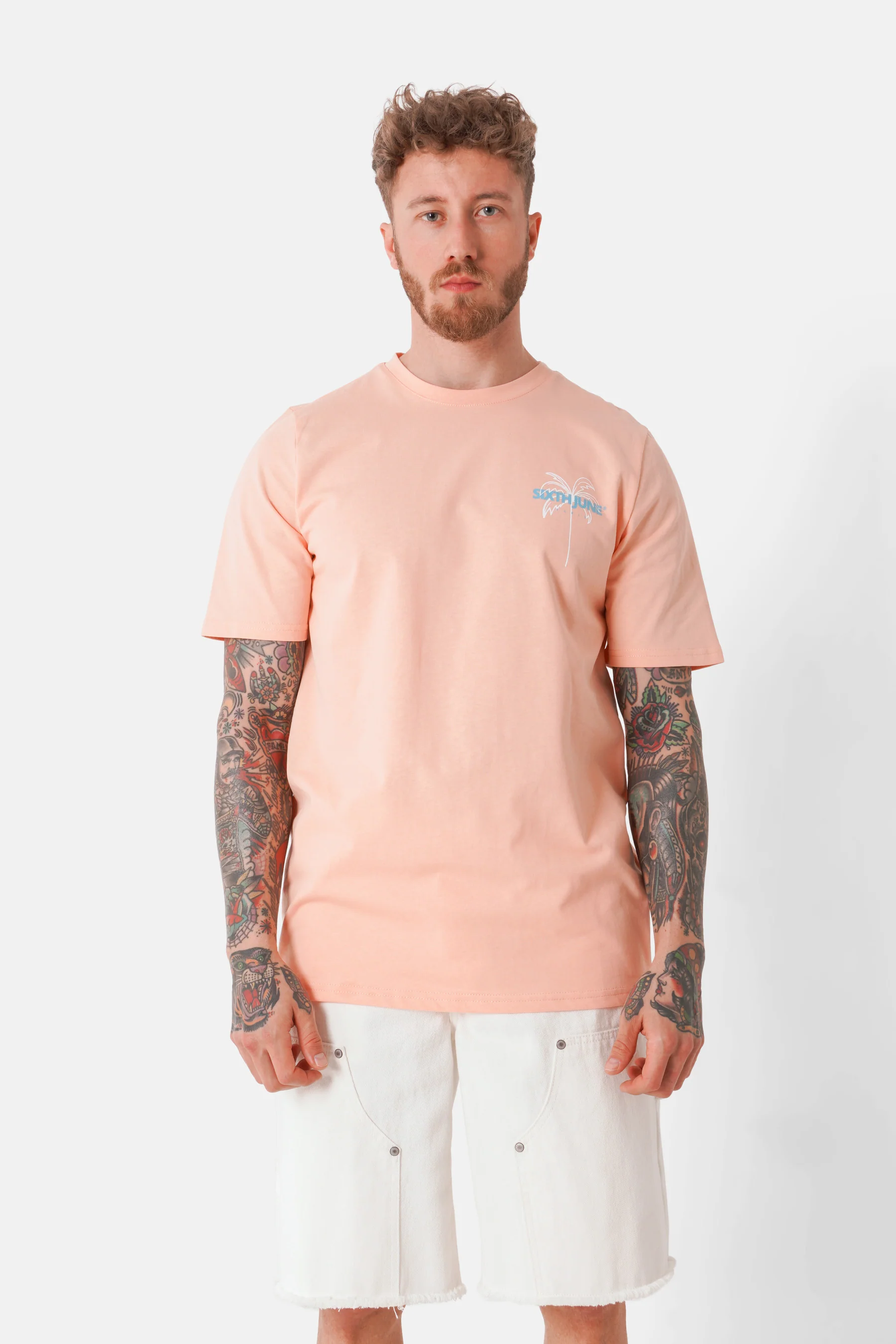 T-shirt print plage Orange - Image 5