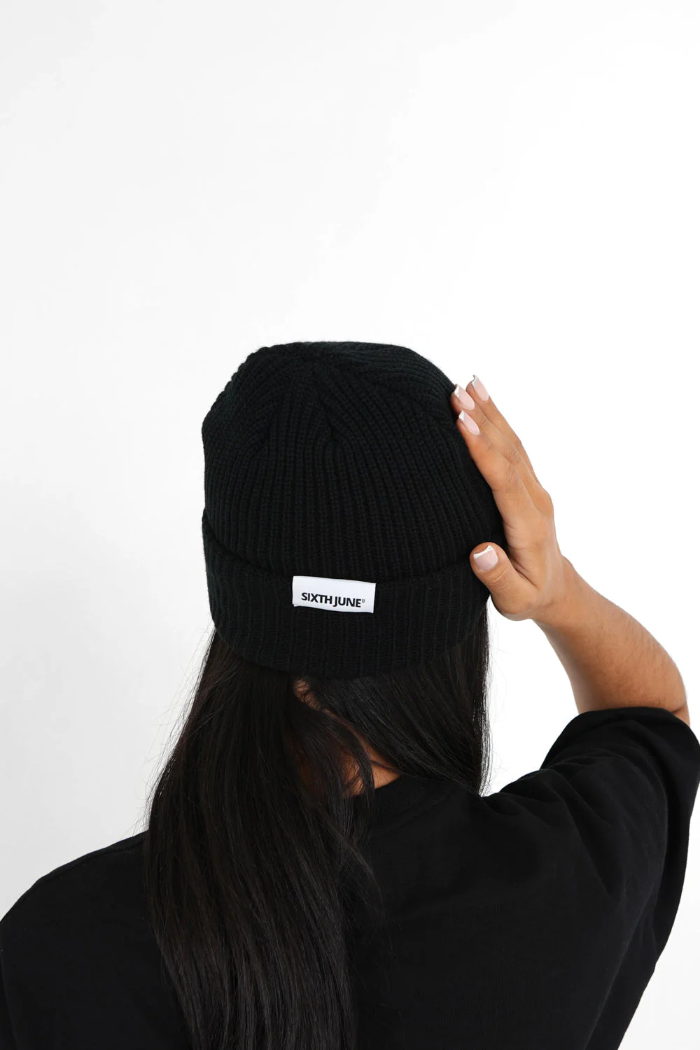 Bonnet brodé Crew Noir - Image 7
