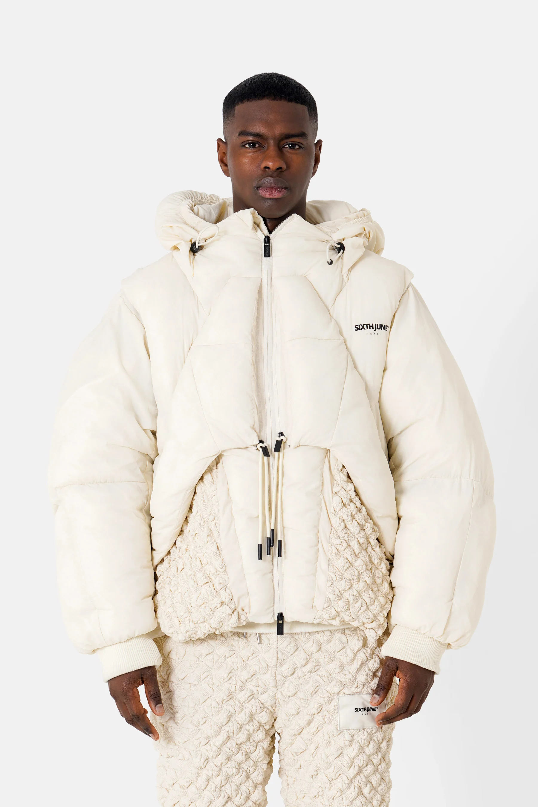 EMINENCE textured puffer jacket
